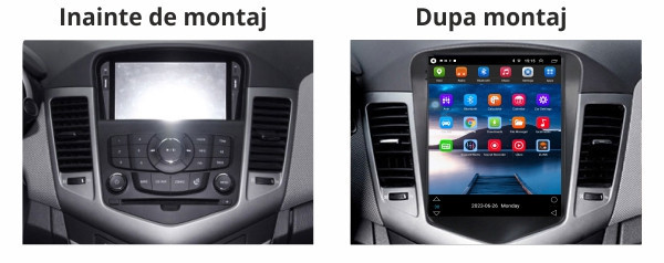 Navigatie dedicata cu Android tip tesla Chevrolet Cruze 2008 - 2013, 4GB RAM, Radio GPS Dual Zone, Touchscreen IPS 9.7" HD, Internet Wi-Fi si slot SIM 4G, Bluetooth, MirrorLink, USB - Imagine 5