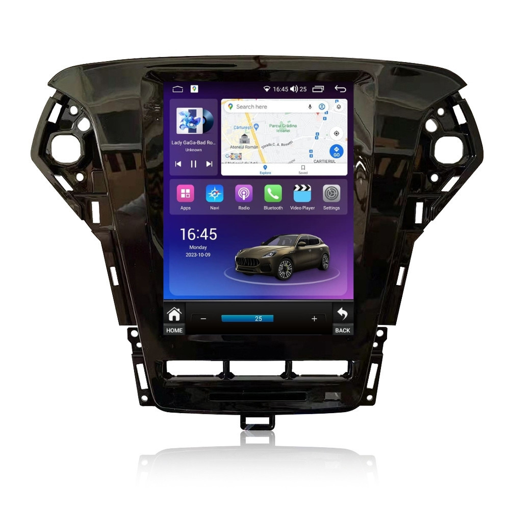 Navigatie dedicata cu Android tip tesla Ford Mondeo IV 2011 - 2014, 4GB RAM, Radio GPS Dual Zone, Touchscreen IPS 9.7