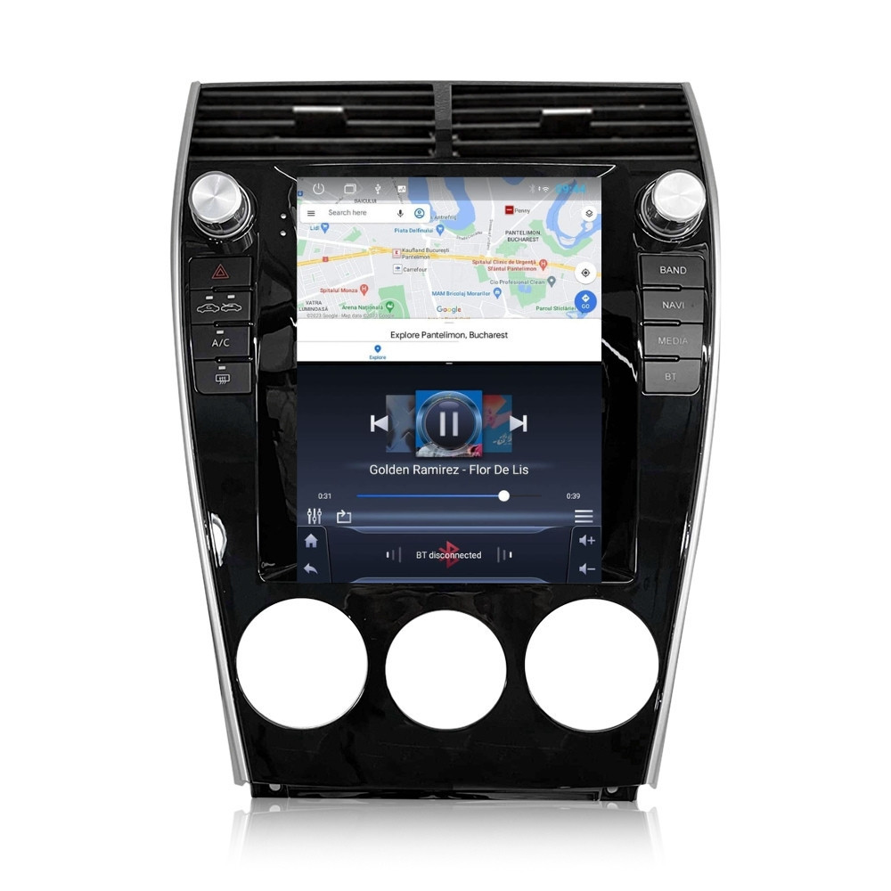 Navigatie dedicata cu Android tip tesla Mazda 6 2002 - 2008, 2GB RAM, Radio GPS Dual Zone, Touchscreen IPS 9.7