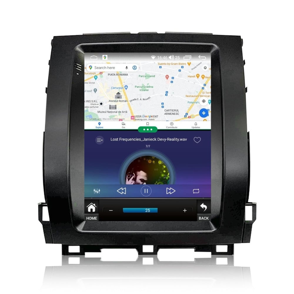 Navigatie dedicata cu Android tip tesla Toyota Land Cruiser Prado J120 2002 - 2010, 8GB RAM, Radio GPS Dual Zone, Touchscreen IPS 9.7