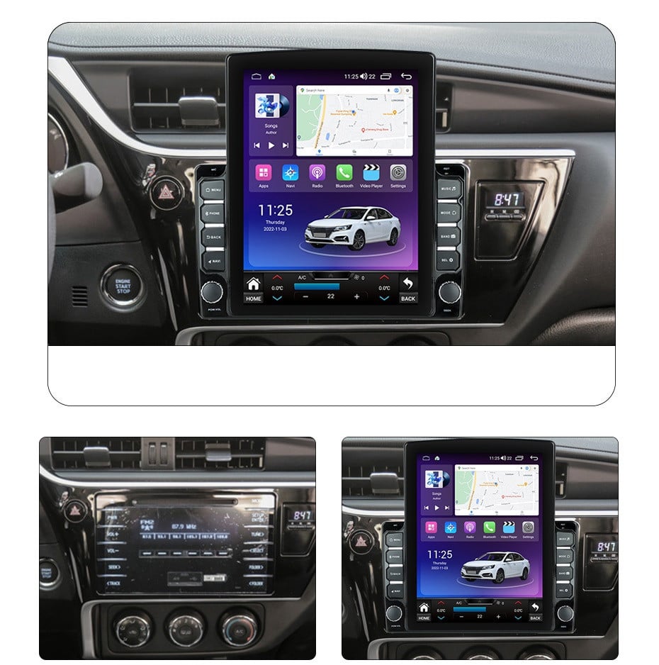 Navigatie dedicata cu Android Toyota Auris 2015 - 2019, 4GB RAM, Radio GPS Dual Zone, Touchscreen IPS 9.7