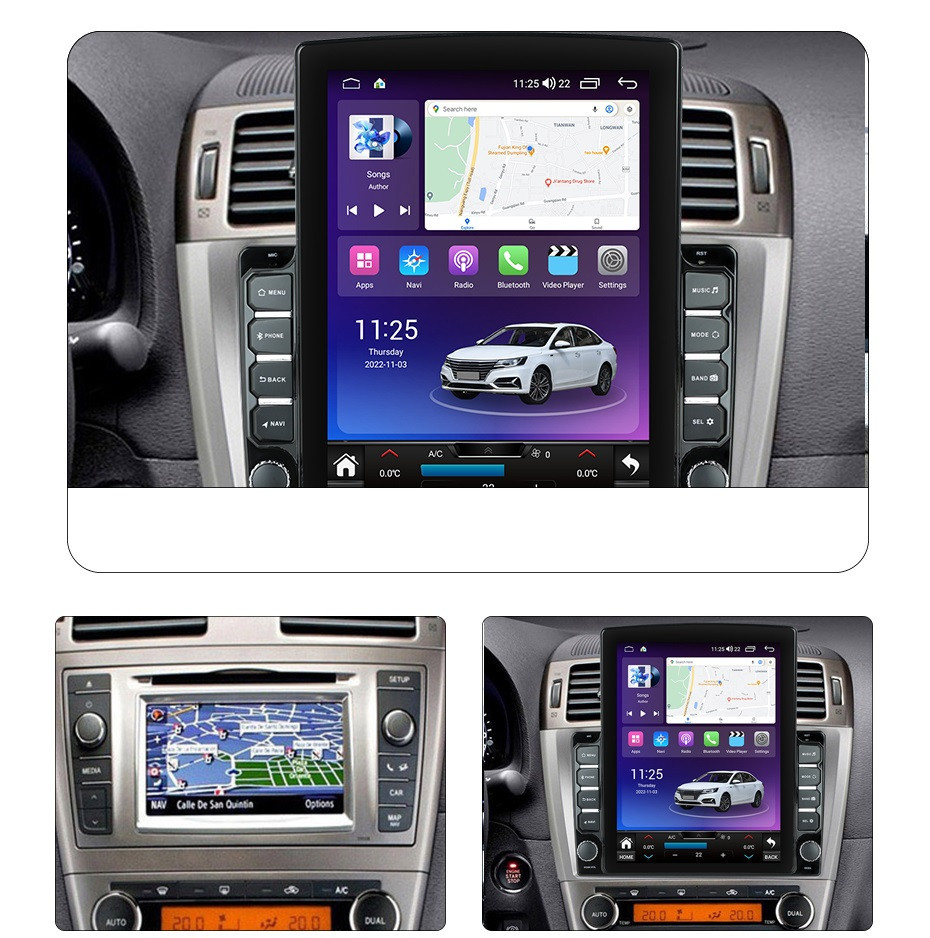 Navigatie dedicata cu Android Toyota Avensis 2009 - 2015, 4GB RAM, Radio GPS Dual Zone, Touchscreen IPS 9.7