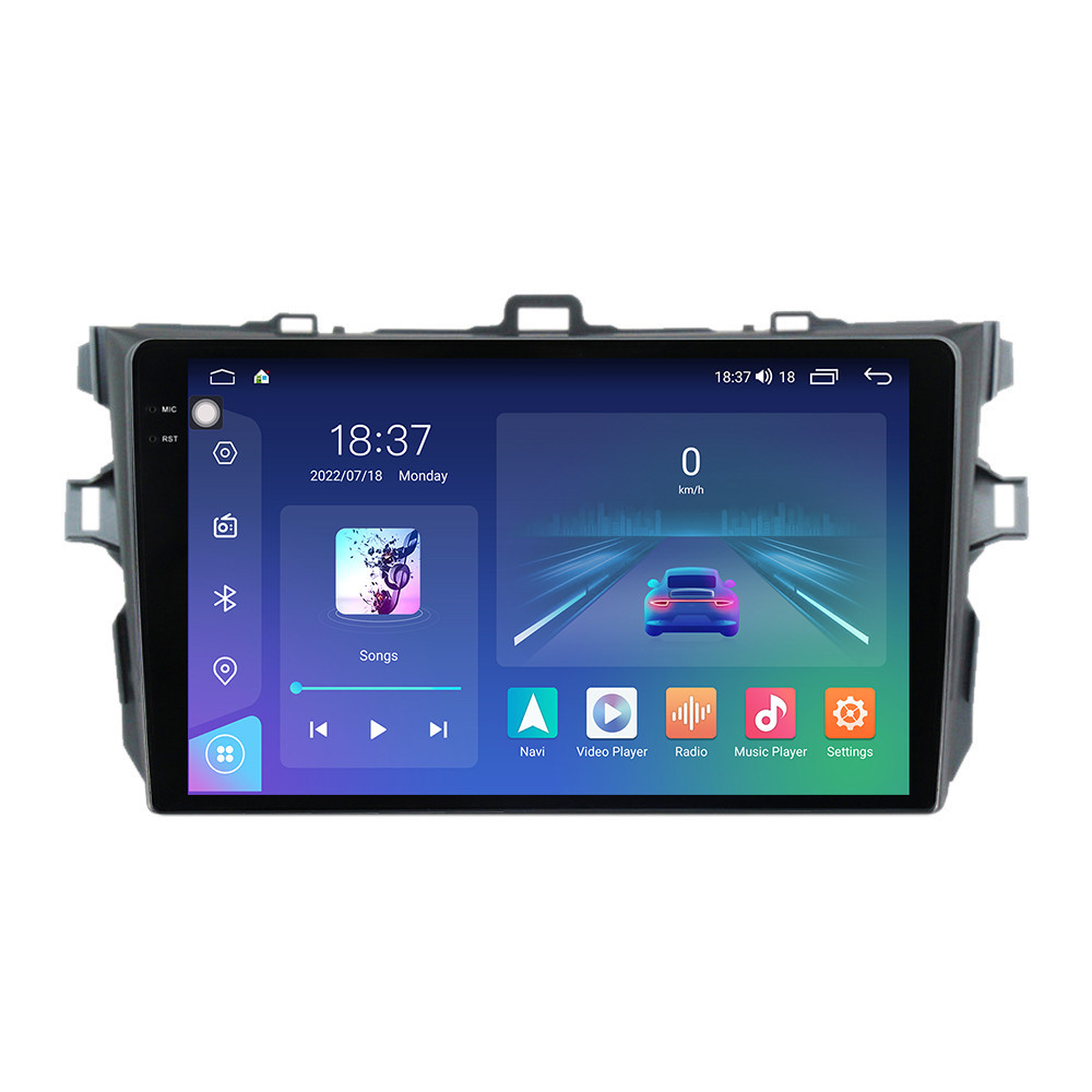 Navigatie dedicata cu Android Toyota Corolla 2007 - 2013, 4GB RAM, Radio GPS Dual Zone, Display 2K QLED 9.5