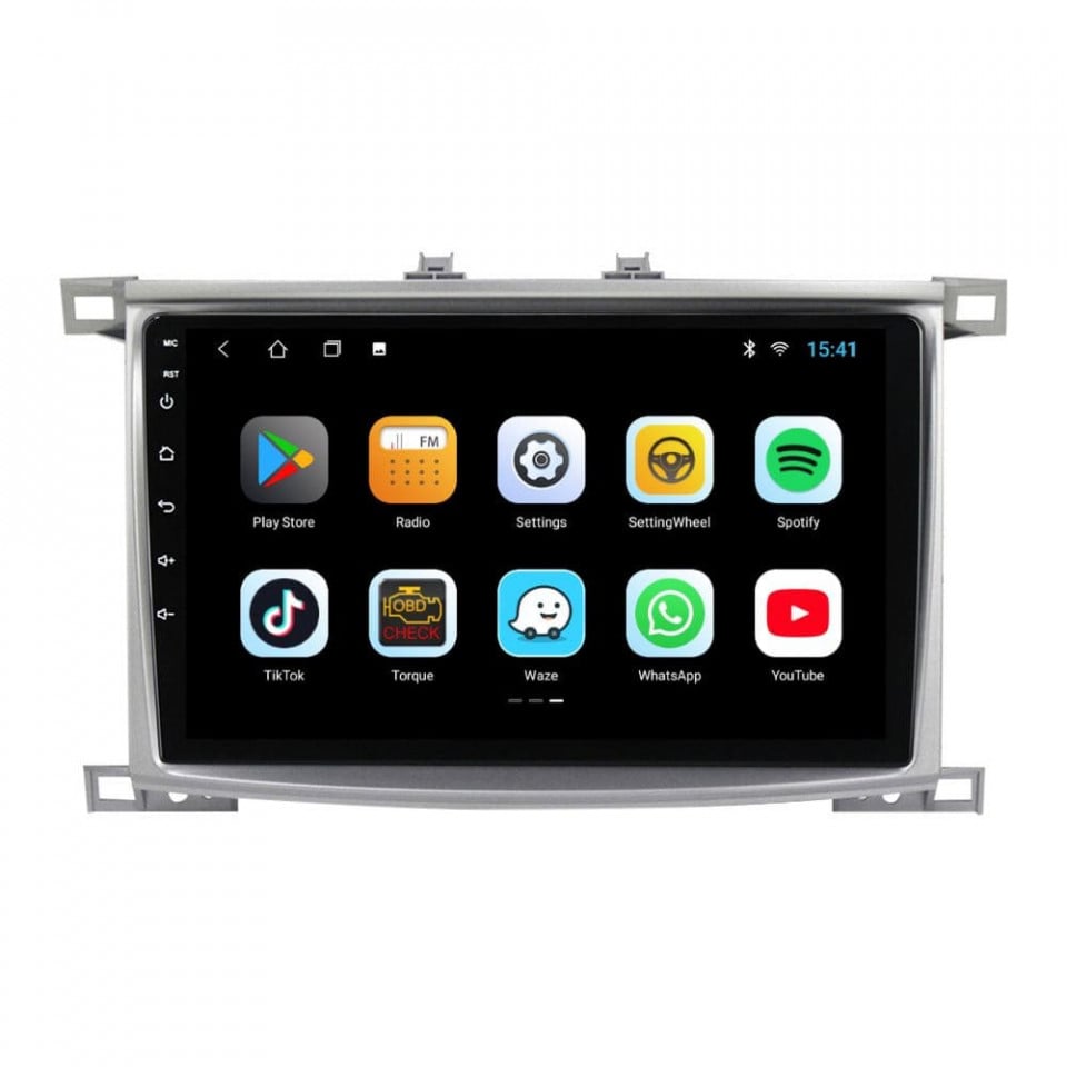 Navigatie dedicata cu Android Toyota Land Cruiser J100 2002 - 2008, 2GB RAM, Radio GPS Dual Zone, Display HD IPS 10