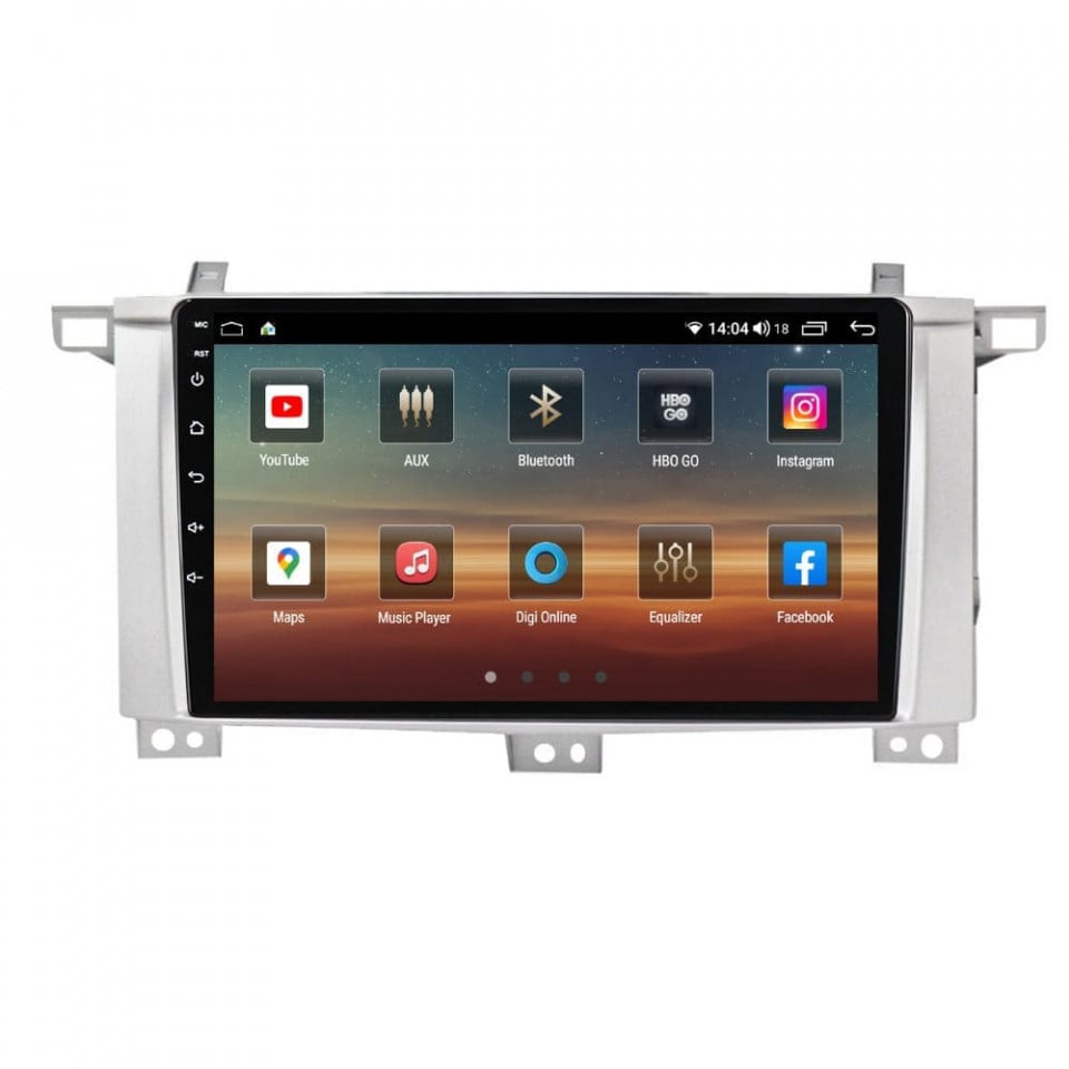 Navigatie dedicata cu Android Toyota Land Cruiser J100 2002 - 2008, 8GB RAM, Radio GPS Dual Zone, Display HD QLED 9