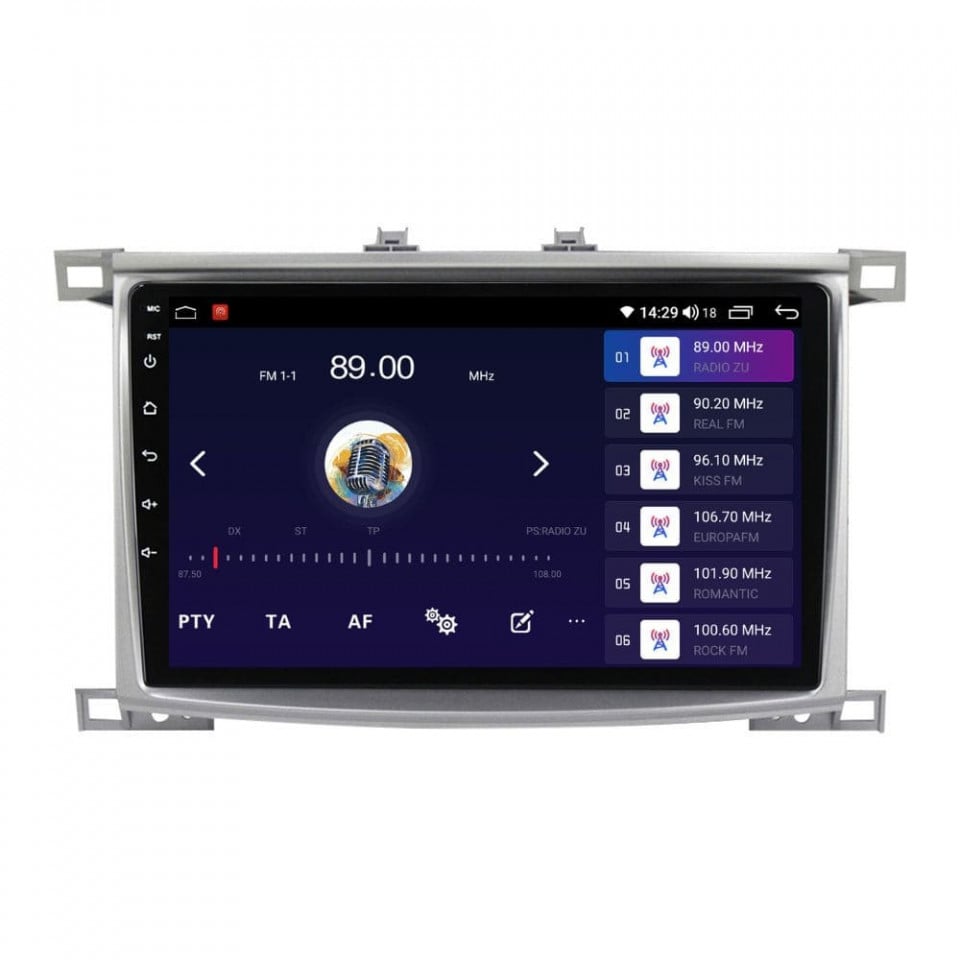 Navigatie dedicata cu Android Toyota Land Cruiser J100 2002 - 2008, 8GB RAM, Radio GPS Dual Zone, Display HD QLED 10