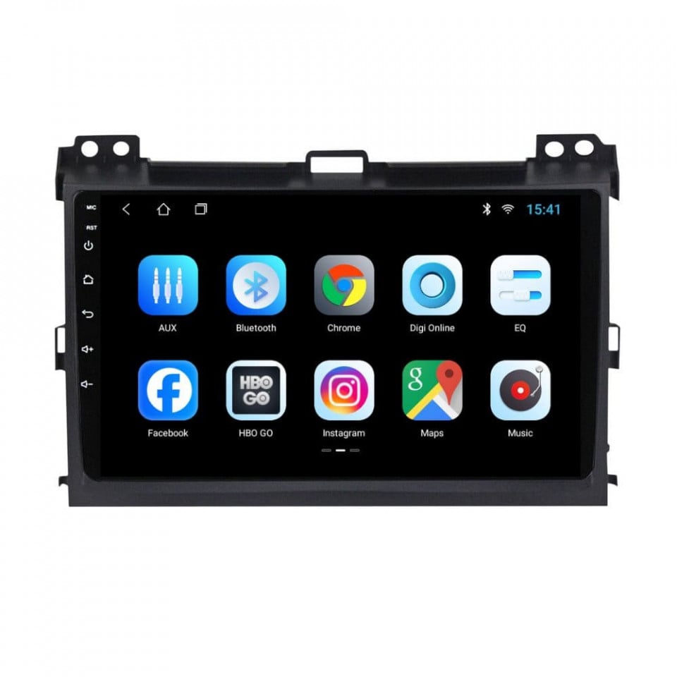 Navigatie dedicata cu Android Toyota Land Cruiser Prado J120 2002 - 2010, 2GB RAM, Radio GPS Dual Zone, Display HD IPS 9