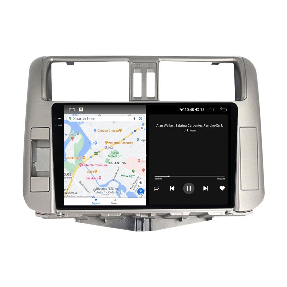 Navigatie dedicata cu Android Toyota Land Cruiser Prado J150 2009 - 2013, 4GB RAM, Radio GPS Dual Zone, Display 2K QLED 9.5