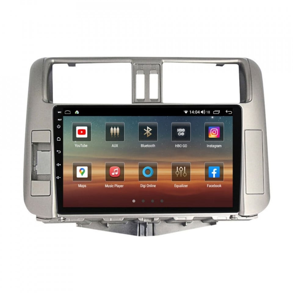 Navigatie dedicata cu Android Toyota Land Cruiser Prado J150 2009 - 2013, 6GB RAM, Radio GPS Dual Zone, Display HD QLED 9