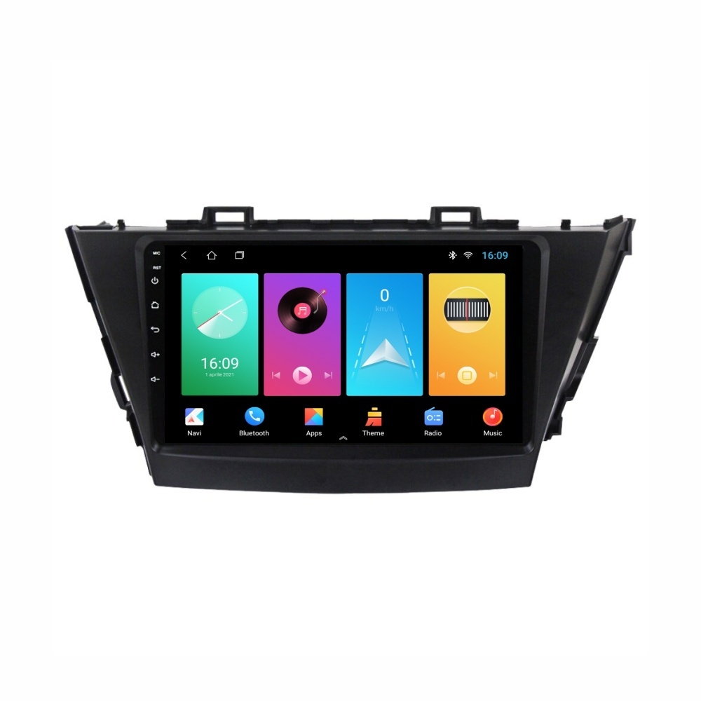 Navigatie dedicata cu Android Toyota Prius Plus W4 2011 - 2021, 1GB RAM, Radio GPS Dual Zone, Display HD IPS 9" Touchscreen, Internet Wi-Fi, Bluetooth, MirrorLink, USB
