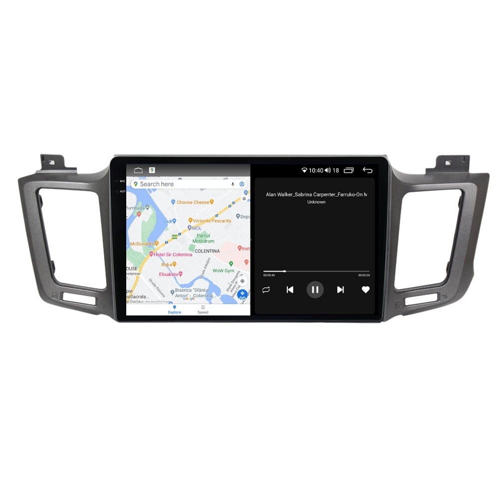 Navigatie dedicata cu Android Toyota Rav4 IV 2013 - 2018, 4GB RAM, Radio GPS Dual Zone, Display 2K QLED 10.36