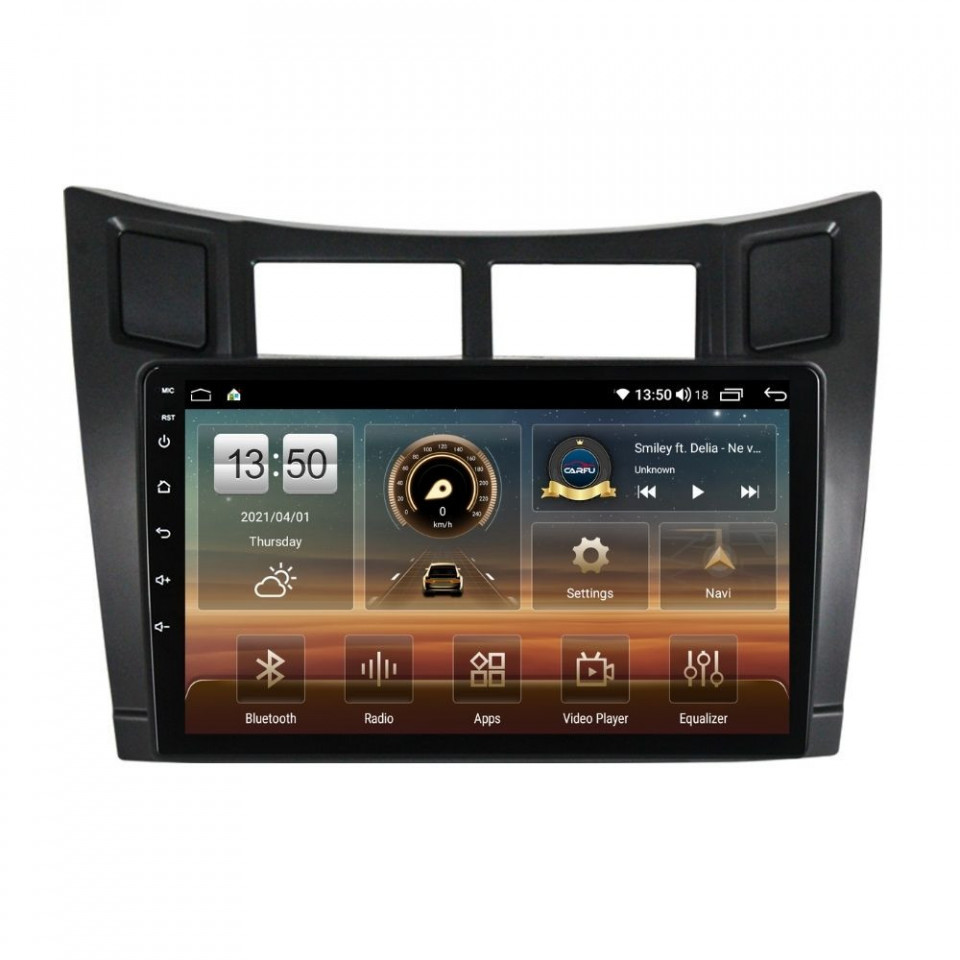 Navigatie dedicata cu Android Toyota Yaris 2006 - 2011, 4GB RAM, Radio GPS Dual Zone, Display HD QLED 9