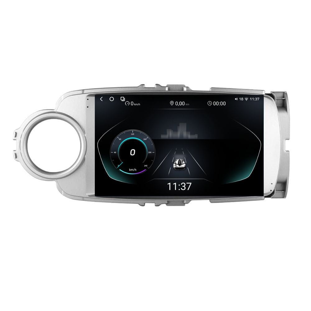 Navigatie dedicata cu Android Toyota Yaris P13 2011 - 2018, 12GB RAM, Radio GPS Dual Zone, Display 2K QLED 9.5