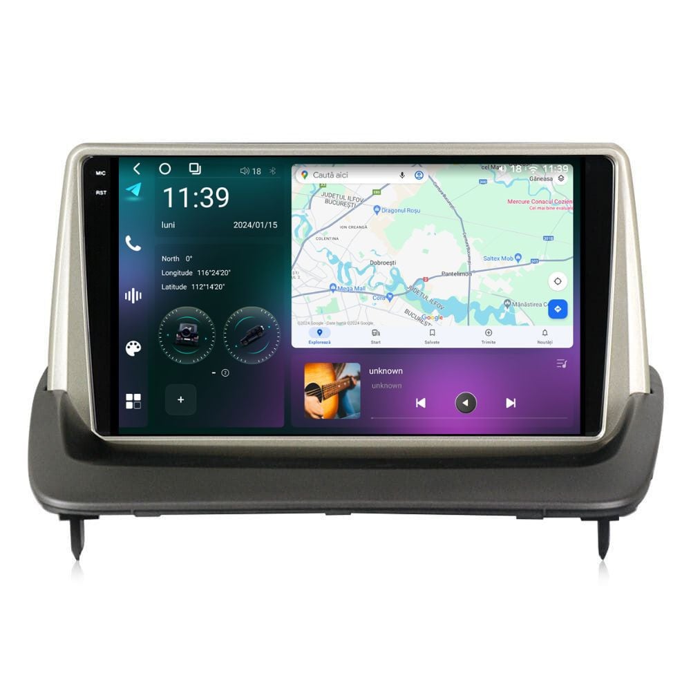 Navigatie dedicata cu Android Volvo C30 / C70 II / S40 II / V50 2004 - 2013, 12GB RAM, Radio GPS Dual Zone, Display 2K QLED 9.5