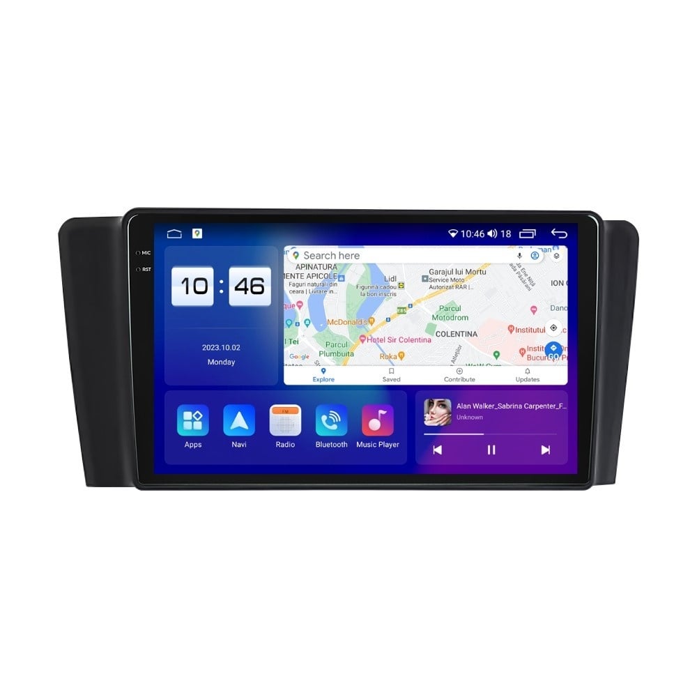 Navigatie dedicata cu Android Volvo S60 I 2000 - 2004, 8GB RAM, Radio GPS Dual Zone, Display 2K QLED 9.5