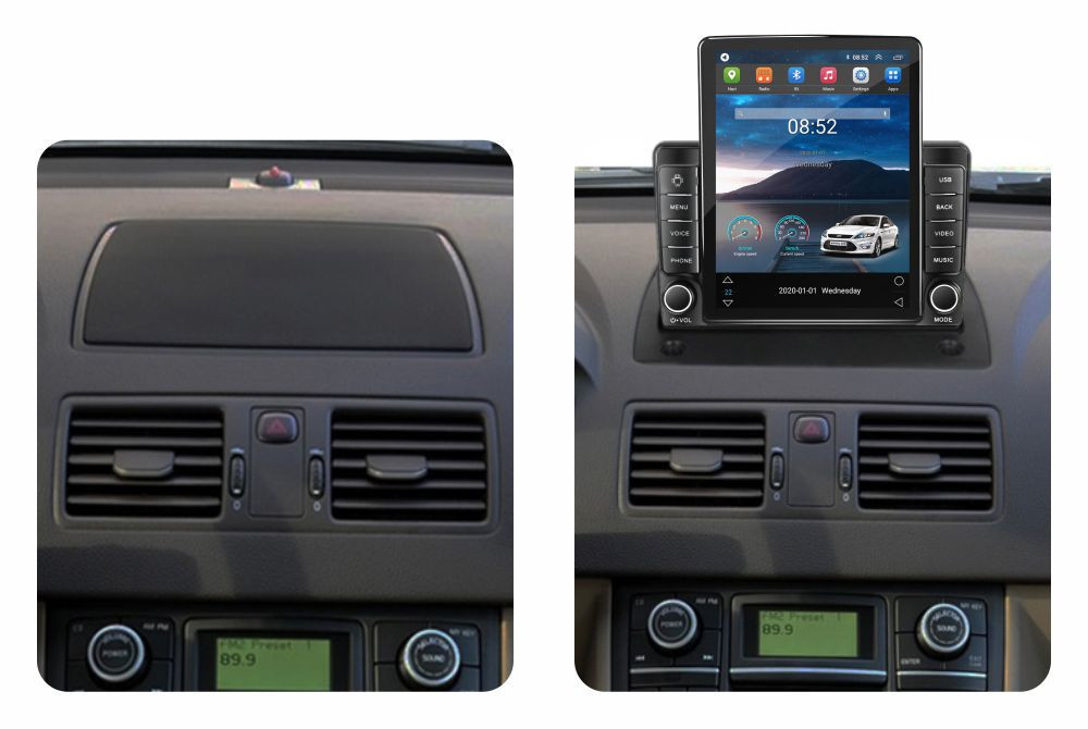 Navigatie dedicata cu Android Volvo XC90 I 2002 - 2015, 2GB RAM, Radio GPS Dual Zone, Touchscreen IPS 9.7