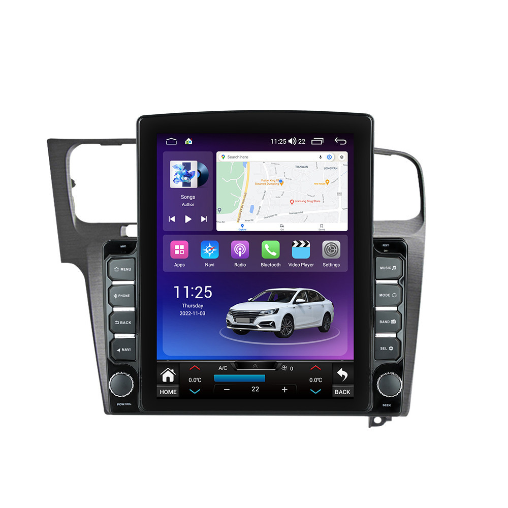 Navigatie dedicata cu Android VW Golf VII 2012 - 2019, argintiu, 4GB RAM, Radio GPS Dual Zone, Touchscreen IPS 9.7