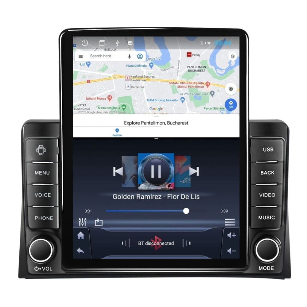 Navigatie dedicata cu Android VW Multivan V 2003 - 2015, 2GB RAM, Radio GPS Dual Zone, Touchscreen IPS 9.7