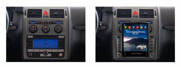 Navigatie dedicata cu Android VW Touran 2003 - 2010, 1GB RAM, Radio GPS Dual Zone, Touchscreen IPS 9.7" HD tip Tesla, Internet Wi-Fi, Bluetooth, MirrorLink, USB - Imagine 4