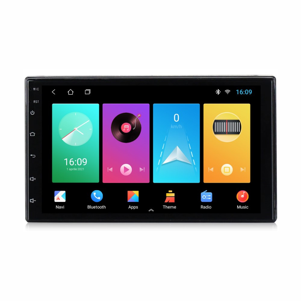 Navigatie universala 2DIN cu Android, 3GB RAM, Radio GPS Dual Zone, Display HD IPS 7