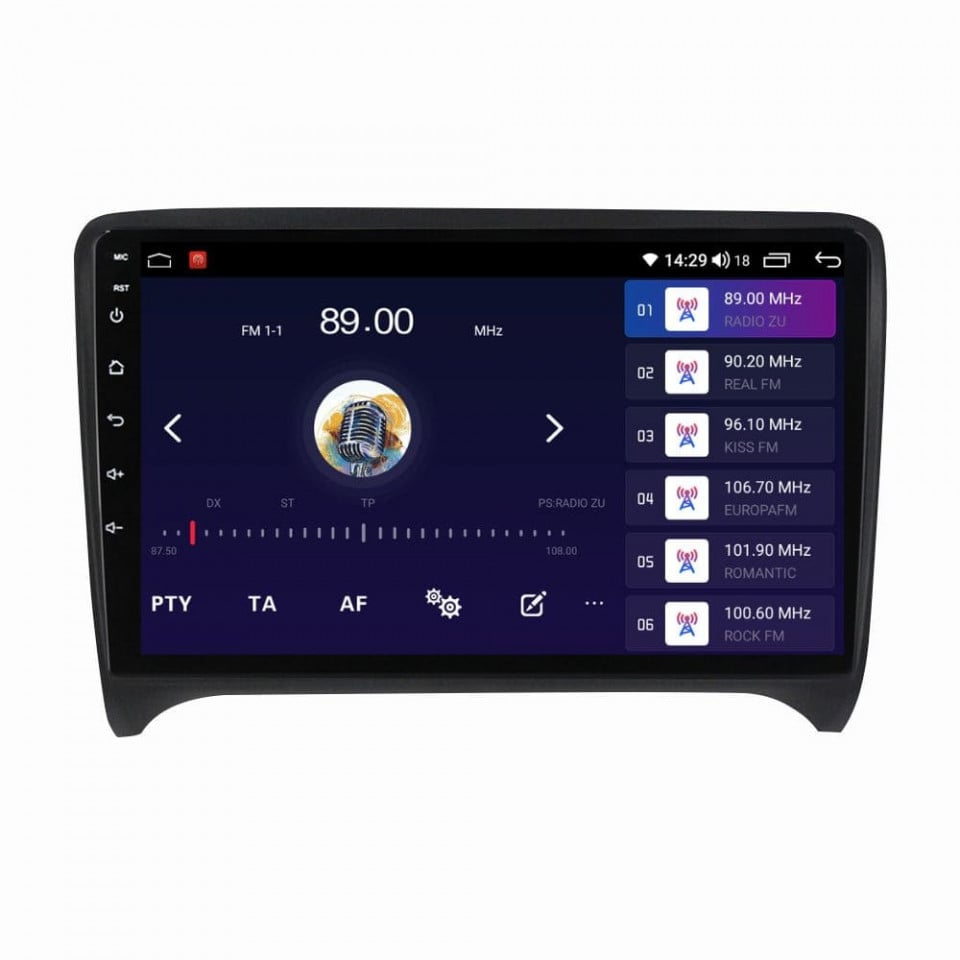 Navigatie dedicata cu Android Audi TT 2006 - 2015, 6GB RAM, Radio GPS Dual Zone, Display HD QLED 9