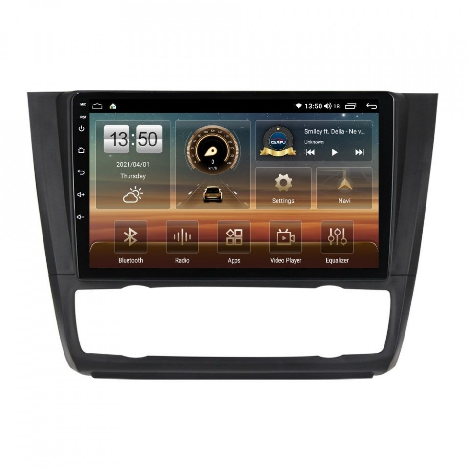 Navigatie dedicata cu Android BMW Seria 1 (E81 / E87) 2007 - 2013, clima automata, 8GB RAM, Radio GPS Dual Zone, Display HD QLED 9