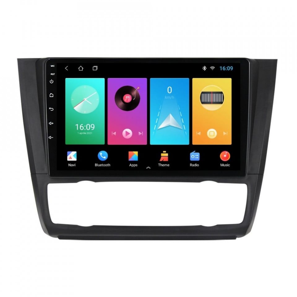 Navigatie dedicata cu Android BMW Seria 1 (E81 / E87) 2007 - 2013, clima automata, 1GB RAM, Radio GPS Dual Zone, Display HD IPS 9