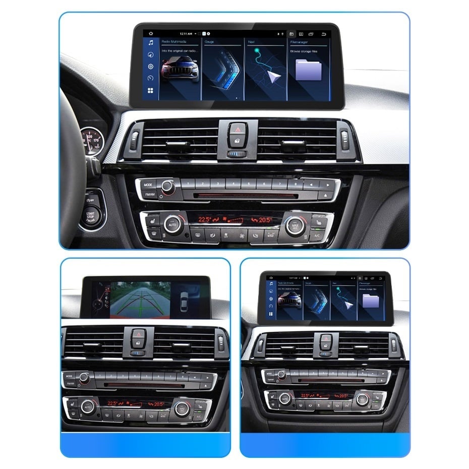 Navigatie dedicata cu Android BMW Seria 3 (F30) 2016 - 2018 cu navigatie NBT EVO, 6GB RAM, Radio GPS Dual Zone, Display QLED 12.3