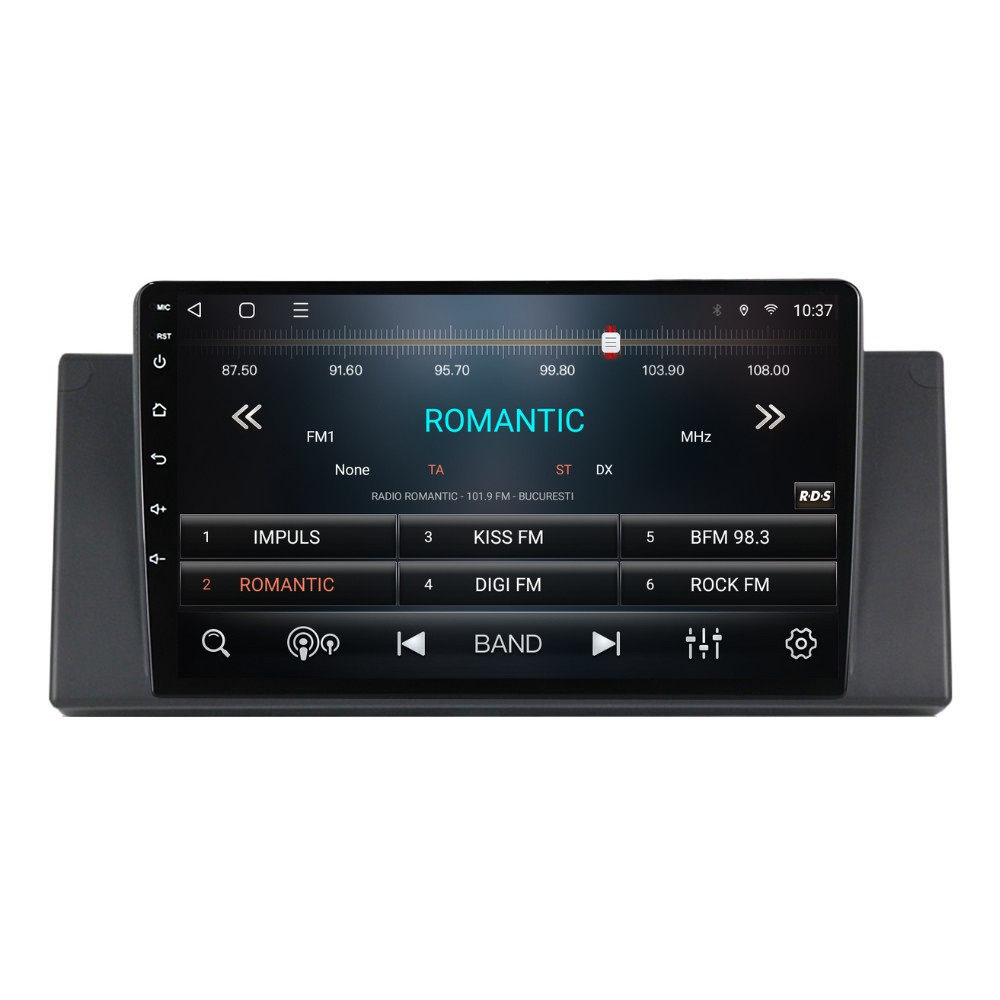 Navigatie dedicata cu Android BMW Seria 5 (E39) 1995 - 2003, 2GB RAM, Radio GPS Dual Zone, Display HD QLED 9