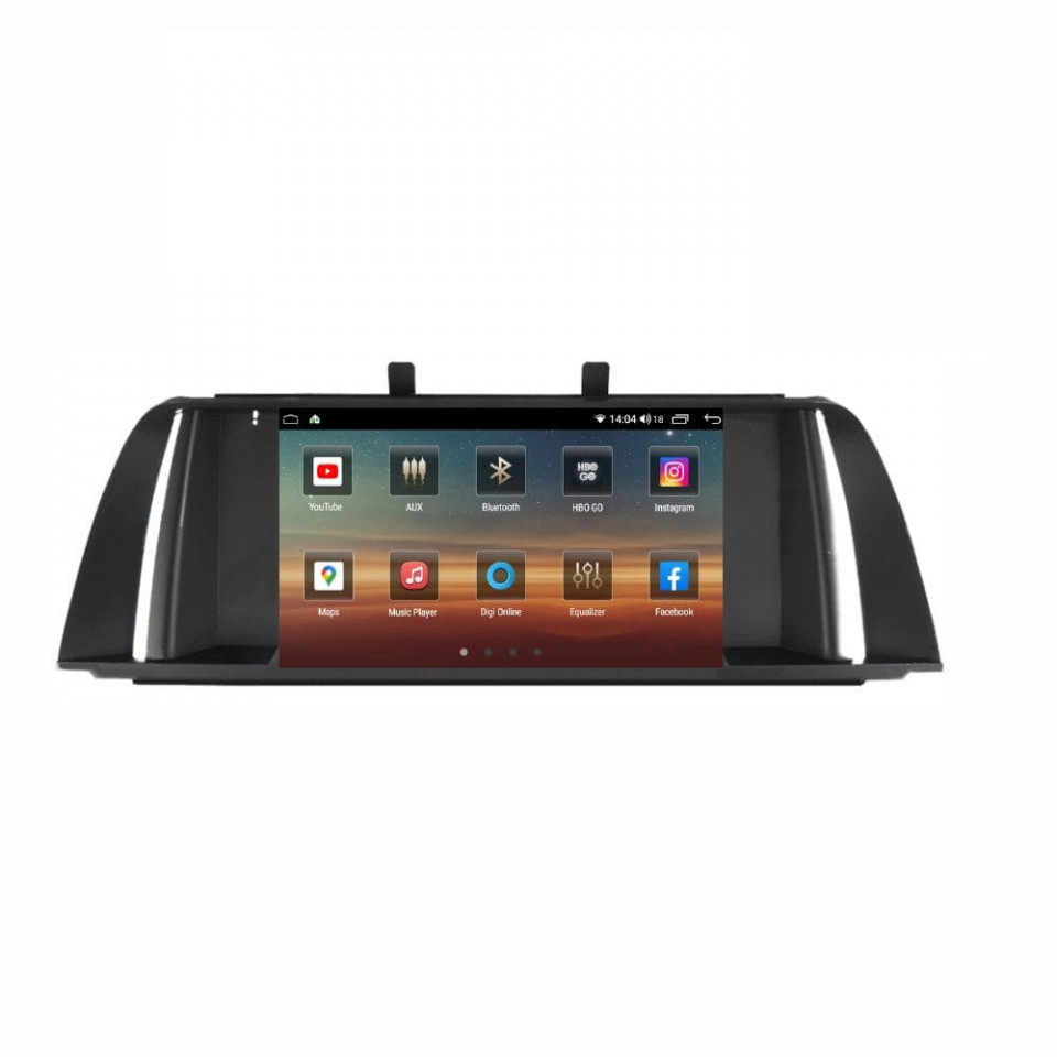 Navigatie dedicata cu Android BMW Seria 5 (F10) 2009 - 2012, 4GB RAM, Radio GPS Dual Zone, Display HD QLED 9