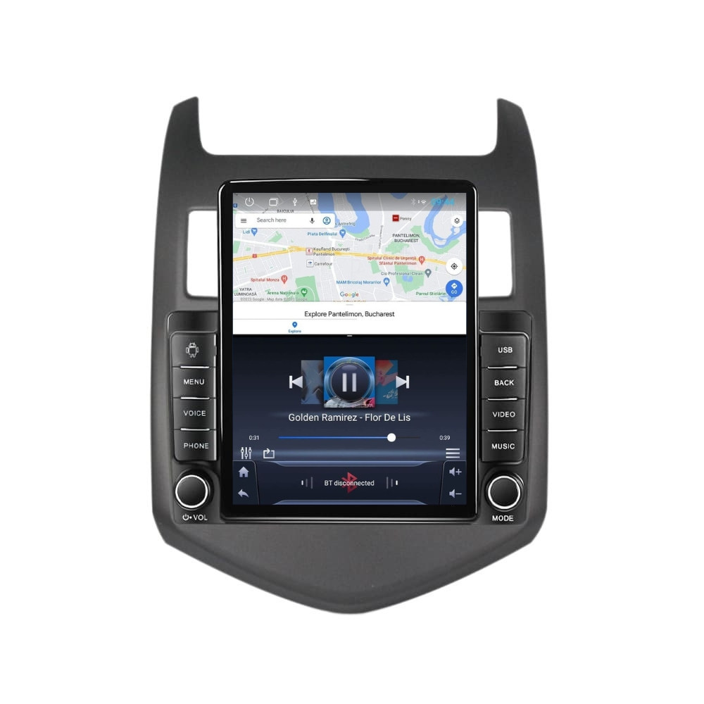 Navigatie dedicata cu Android Chevrolet Aveo 2011 - 2014, 2GB RAM, Radio GPS Dual Zone, Touchscreen IPS 9.7