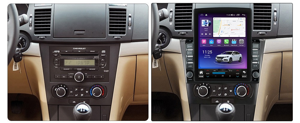 Navigatie dedicata cu Android Chevrolet Epica 2004 - 2012, 8GB RAM, Radio GPS Dual Zone, Touchscreen IPS 9.7