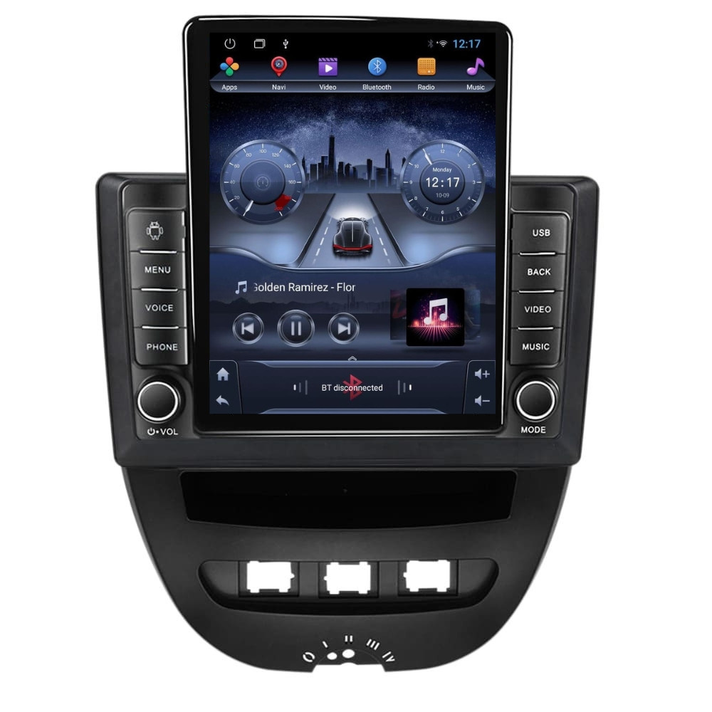 Navigatie dedicata cu Android Citroen C1 I 2005 - 2014, 1GB RAM, Radio GPS Dual Zone, Touchscreen IPS 9.7