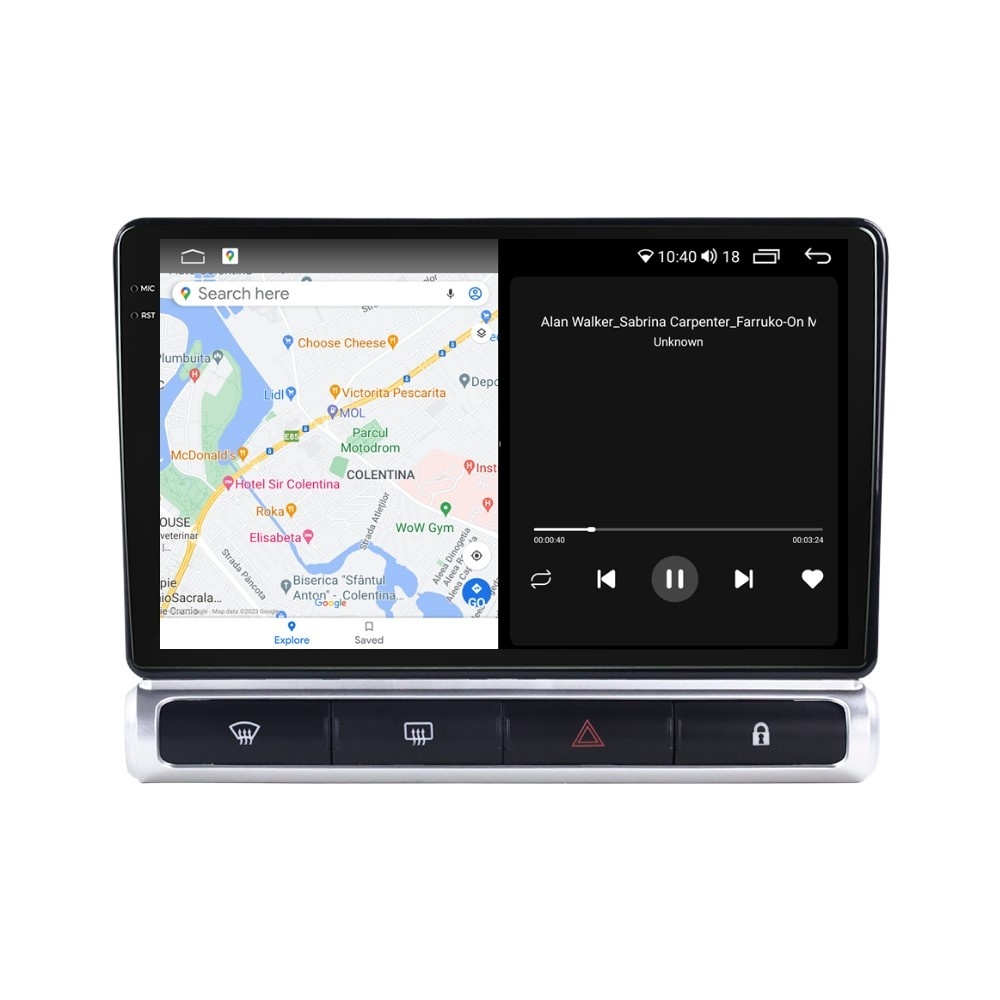 Navigatie dedicata cu Android Citroen C3 Aircross I 2017 - 2023, 4GB RAM, Radio GPS Dual Zone, Display 2K QLED 9.5
