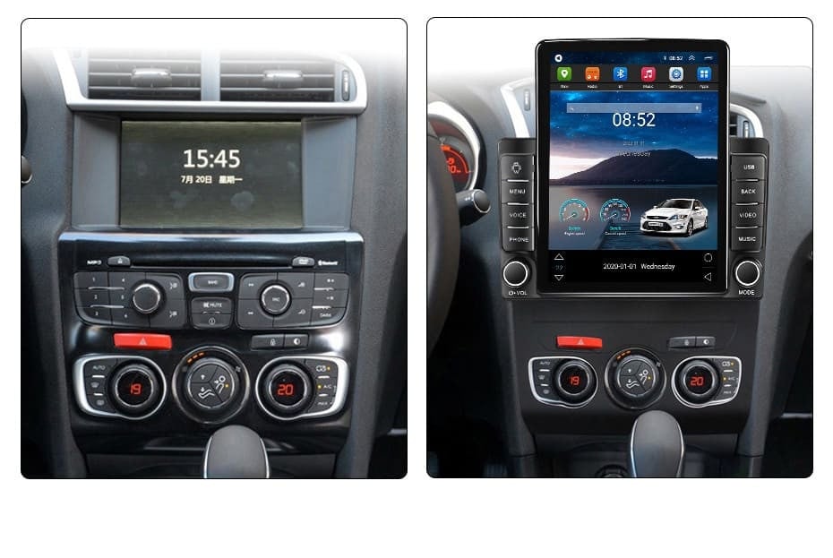 Navigatie dedicata cu Android Citroen DS4 2010 - 2018, clima automata, 1GB RAM, Radio GPS Dual Zone, Touchscreen IPS 9.7