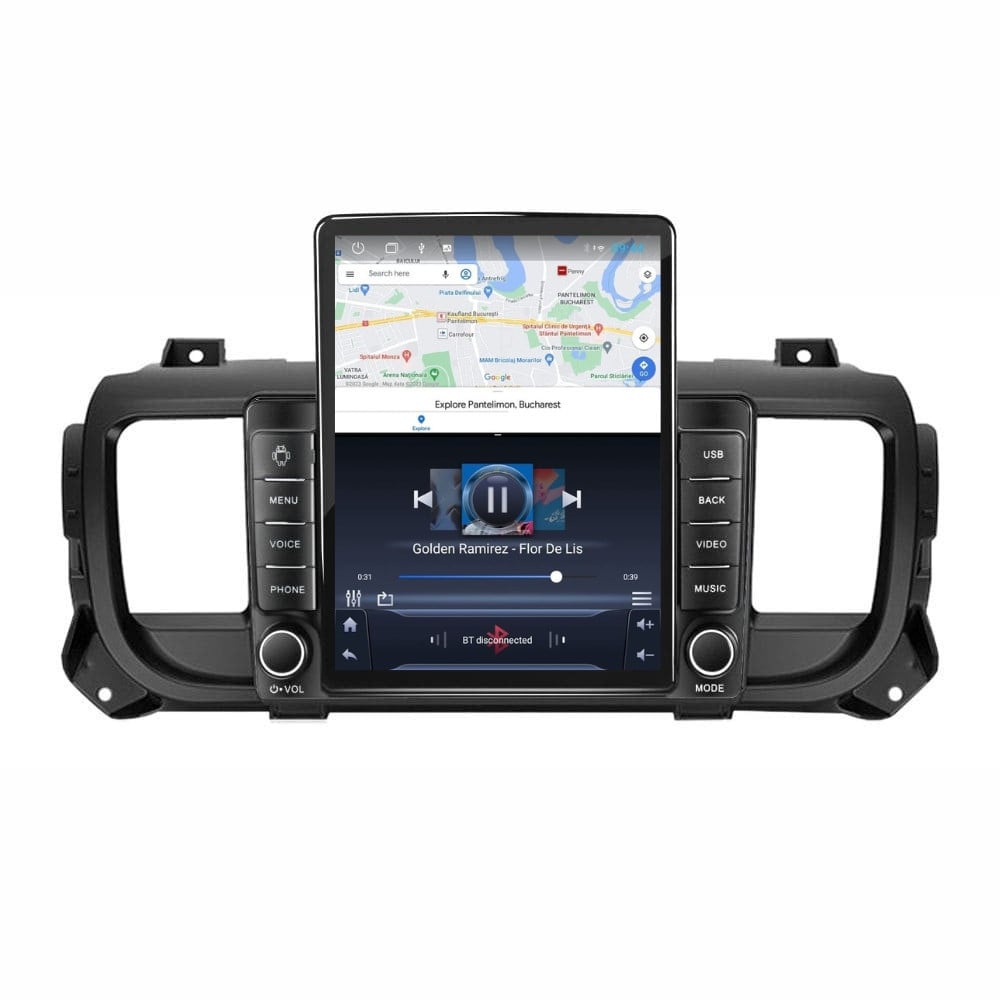 Navigatie dedicata cu Android Citroen Jumpy dupa 2016, 2GB RAM, Radio GPS Dual Zone, Touchscreen IPS 9.7