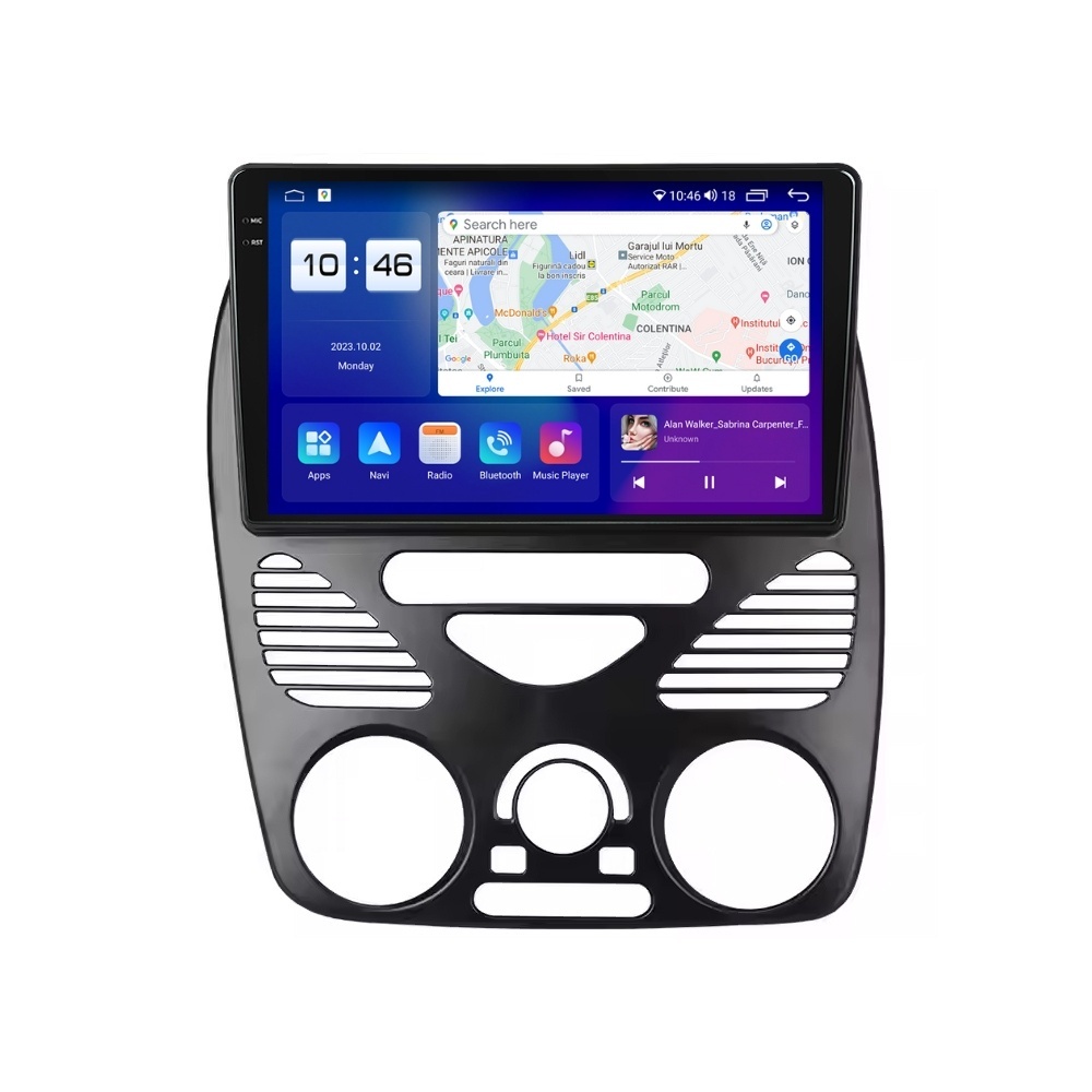 Navigatie dedicata cu Android Fiat Albea 2002 - 2009, 4GB RAM, Radio GPS Dual Zone, Display 2K QLED 9.5