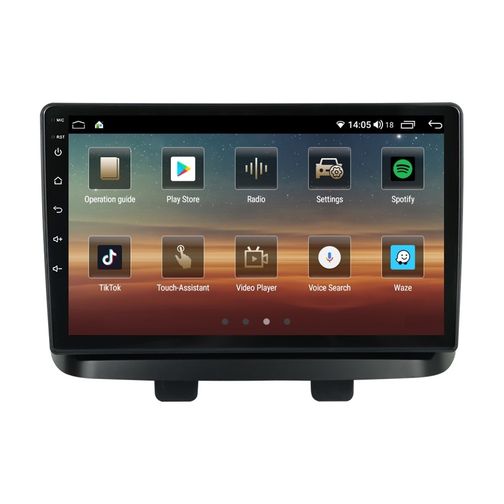 Navigatie dedicata cu Android Fiat Doblo 2000 - 2009, 4GB RAM, Radio GPS Dual Zone, Display HD QLED 10