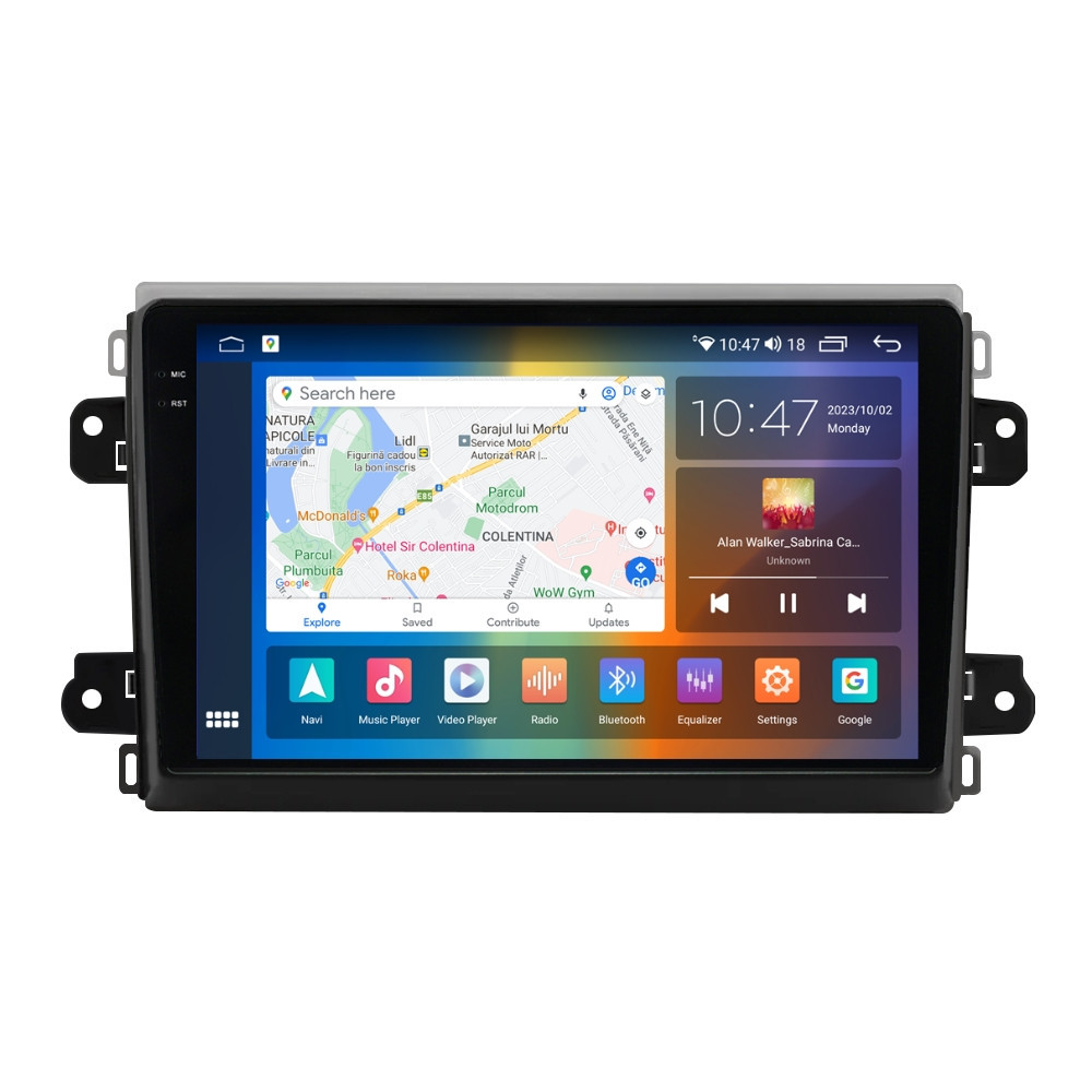 Navigatie dedicata cu Android Fiat Ducato dupa 2022, 8GB RAM, Radio GPS Dual Zone, Display 2K QLED 9.5