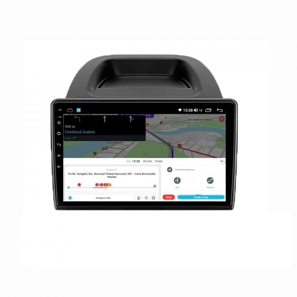 Navigatie dedicata cu Android Ford Ecosport dupa 2018, 6GB RAM, Radio GPS Dual Zone, Display HD QLED 10" Touchscreen, Internet Wi-Fi si slot SIM 4G, Bluetooth, MirrorLink, USB - Imagine 8