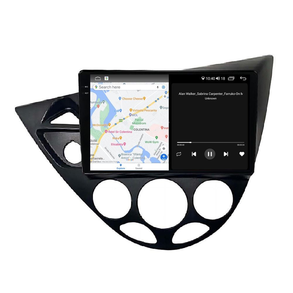 Navigatie dedicata cu Android Ford Focus I 1998 - 2005, 4GB RAM, Radio GPS Dual Zone, Display 2K QLED 9.5