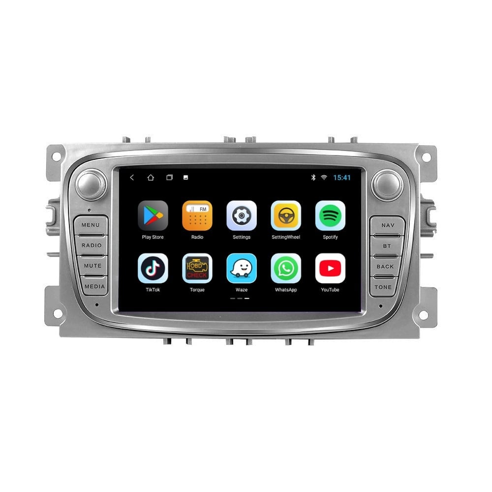 Navigatie dedicata cu Android Ford Mondeo IV 2007 - 2014, gri, 2GB RAM, Radio GPS Dual Zone, Display HD 7