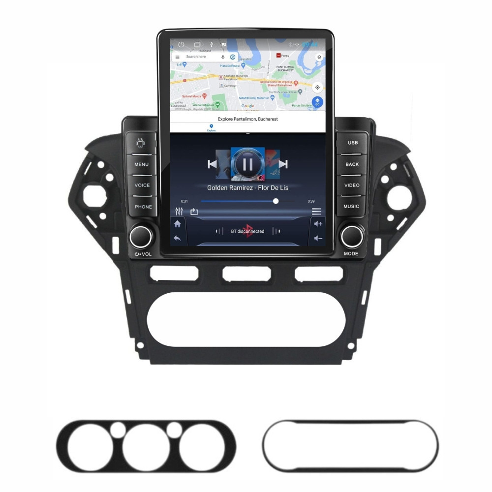 Navigatie dedicata cu Android Ford Mondeo IV 2011 - 2014 fara navigatie originala, 1GB RAM, Radio GPS Dual Zone, Touchscreen IPS 9.7