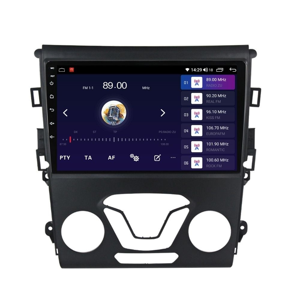 Navigatie dedicata cu Android Ford Mondeo V dupa 2014 fara navigatie originala, 2GB RAM, Radio GPS Dual Zone, Display HD QLED 9