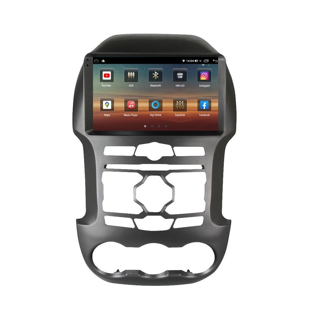 Navigatie dedicata cu Android Ford Ranger 2011 - 2015, 8GB RAM, Radio GPS Dual Zone, Display HD QLED 9