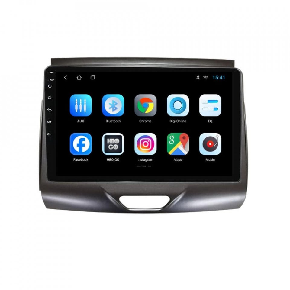 Navigatie dedicata cu Android Ford Ranger dupa 2015 cu navigatie originala, 1GB RAM, Radio GPS Dual Zone, Display HD IPS 9