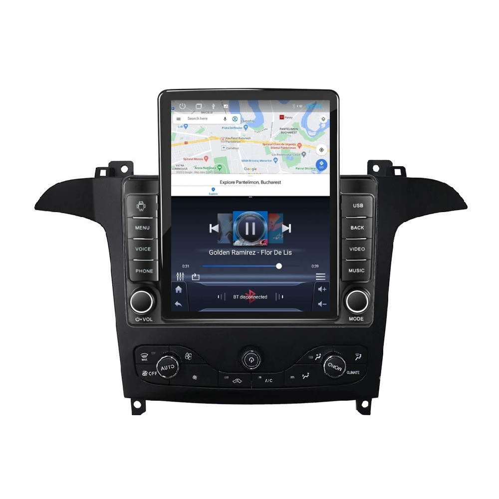 Navigatie dedicata cu Android Ford S-Max I / Galaxy II 2006 - 2015 cu navigatie originala, 2GB RAM, Radio GPS Dual Zone, Touchscreen IPS 9.7