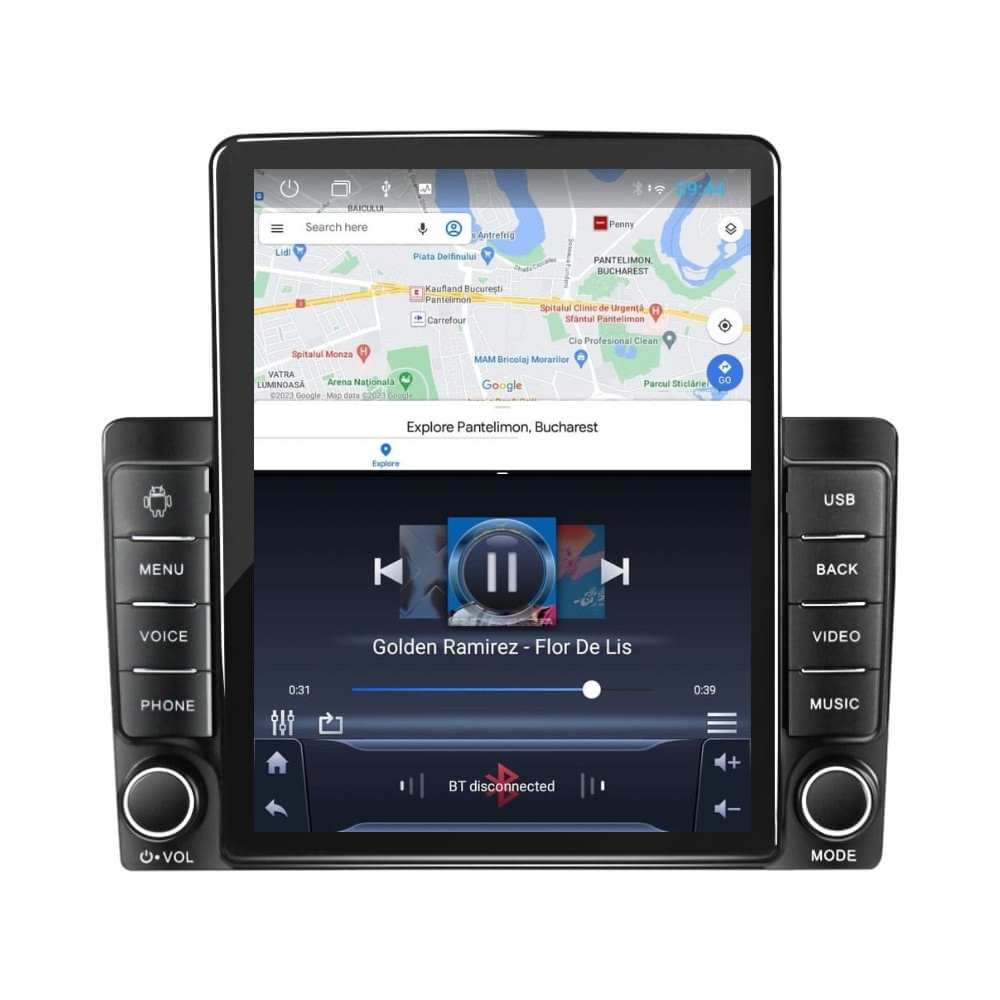 Navigatie dedicata cu Android Ford Transit dupa 2020, 2GB RAM, Radio GPS Dual Zone, Touchscreen IPS 9.7\'\' HD tip Tesla, Internet Wi-Fi, Bluetooth, MirrorLink, USB, Waze - 2 | YEO