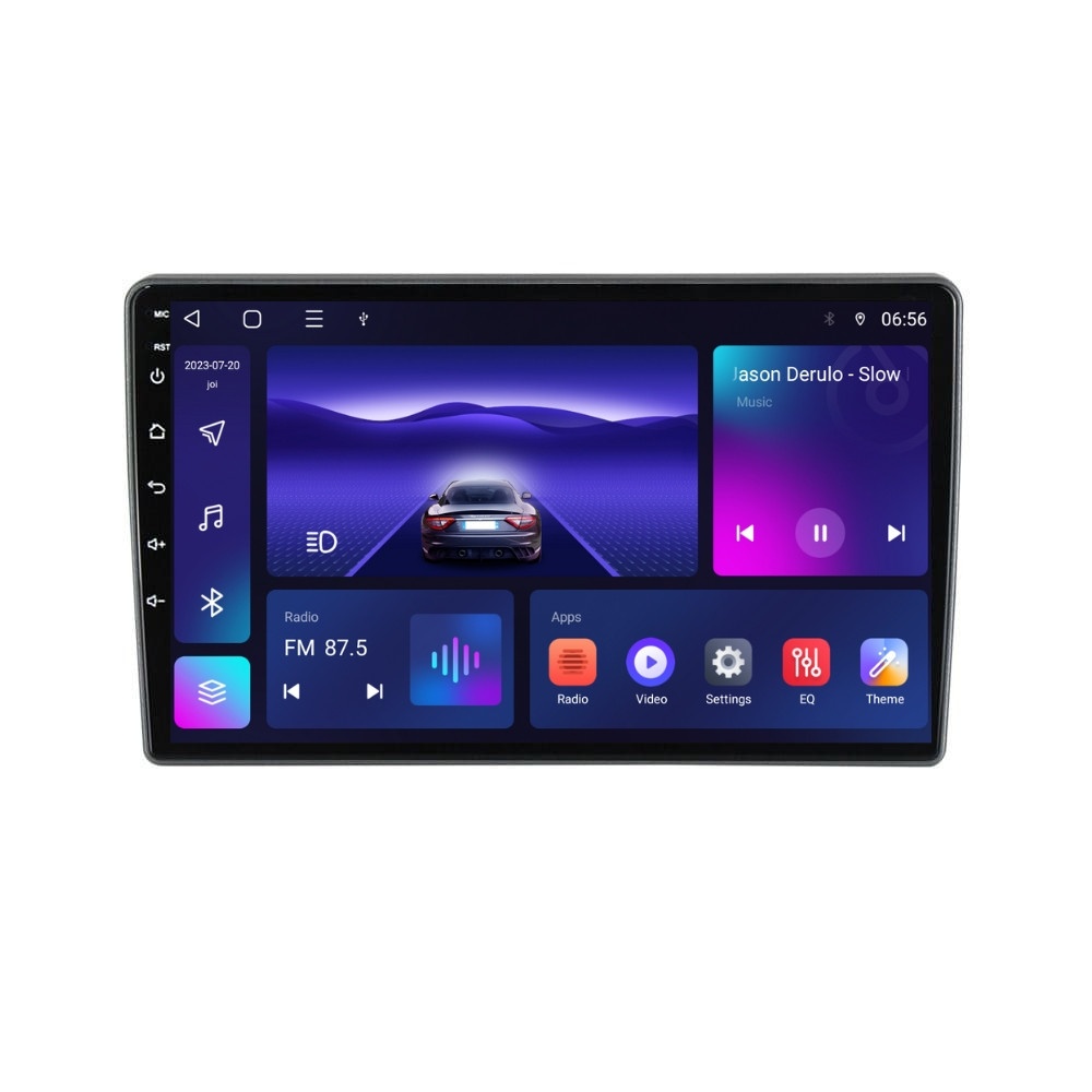 Navigatie dedicata cu Android Ford Transit dupa 2020, 4GB RAM, Radio GPS Dual Zone, Display HD IPS 10" Touchscreen, Internet Wi-Fi, Bluetooth, MirrorLink, USB