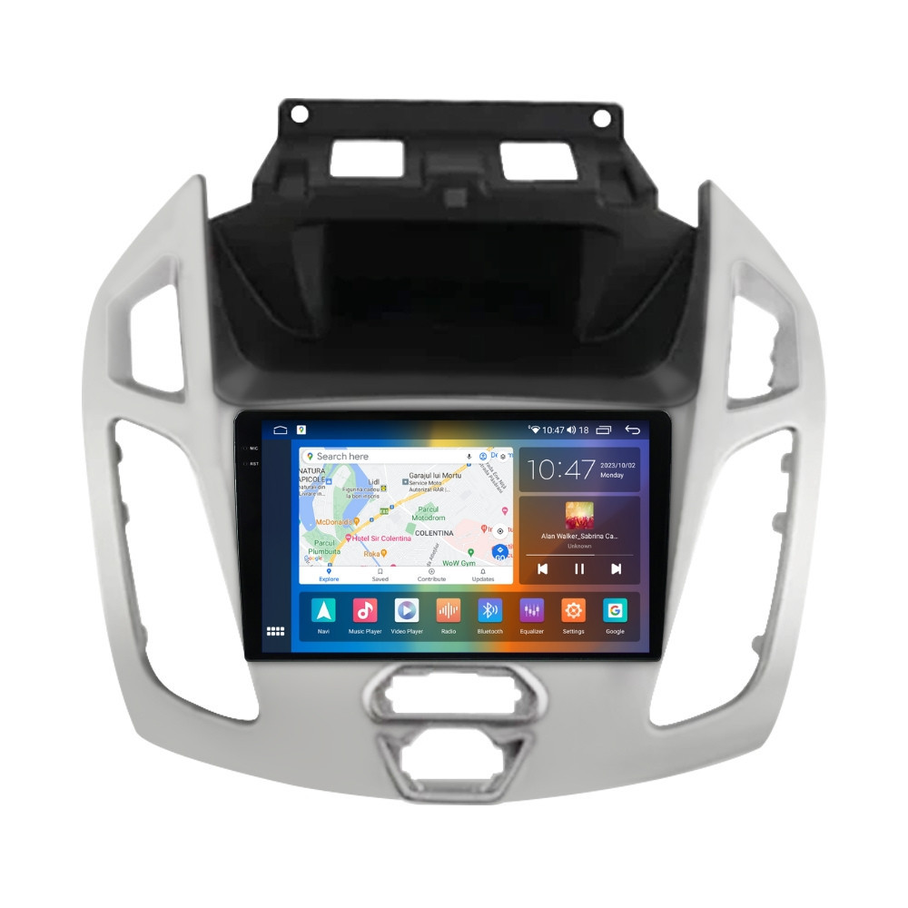 Navigatie dedicata cu Android Ford Transit / Tourneo Connect 2013 - 2018, 8GB RAM, Radio GPS Dual Zone, Display 2K QLED 9.5